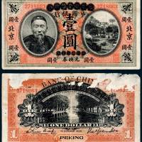 中国银行李鸿章像兑换券北京壹圆