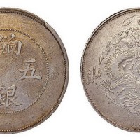 1910年新疆饷银五钱银币
