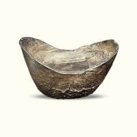 清代山东“土药同升银炉”十两银锭