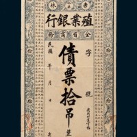 民国吉林全省商务殖业银行债票拾吊