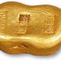 “沈阳东经足赤”二两金锭