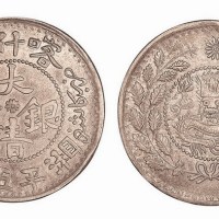 1908年新疆喀什造大清银币湘平五钱