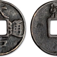 元末起义军朱元璋铸大中通宝背济折五