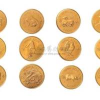 1976-1987年香港十二生肖系列1000元金币十二枚全