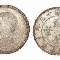 1924年民国十三年孙中山像广东省造贰毫银币