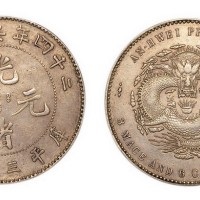1898年光绪二十四安徽省造光绪元宝库平三钱六分银币