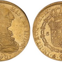 1790年墨西哥卡洛斯四世国王像8S金币