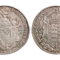1778年匈牙利圣母像银币