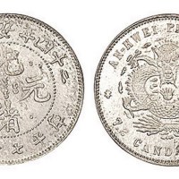 1898年二十四年安徽省造光绪元宝库平七分二厘