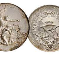 1891年瑞士射击节银质纪念章