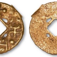 西汉“千金半两”金质小平