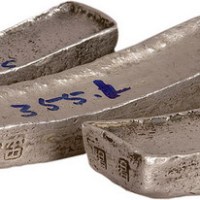 清代安南十两银条三枚
