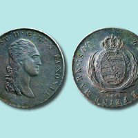 1809年德国萨克森郡银币