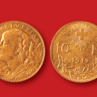 1912年瑞士10法郎金币