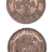 1900年庚子吉林省造光绪元宝中心花蓝库平三钱六分