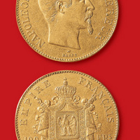 1858年法国100法郎金币