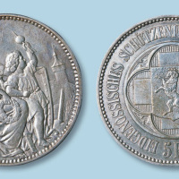 1865年瑞士5法郎银币