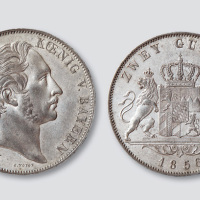 1856年德国巴伐利亚银币