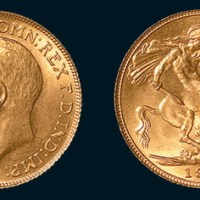 1925年英国1/2SOVEREIGN金币