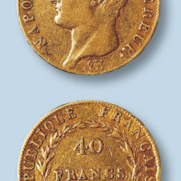 1806年法国40法郎拿破仑一世金币