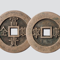 富贵双全背康宁大型花钱