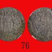 1727年德国银币 8SGermany: Silver 8 S, 1727 IHL, Hamburg. NGC AU55