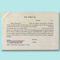 1937年上海奥林匹克公司认股书