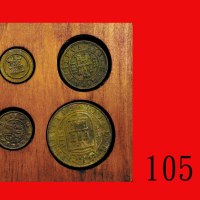 1608年西班牙菲腊三世时代砝码一套四枚，带原木盒，罕见古物。近未流通Spain, a set of Counterweights dated 1608, Philips III, 4 pcs, wi