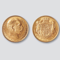 1915年丹麦20克朗金币