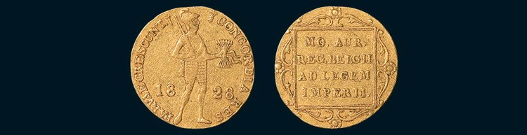 1828年荷兰1DUCAT金币