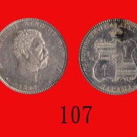 1883年美国银币 1/4元U.S.A.: Silver 1/4 Dollar, 1883, Hawaii King. PCGS Genuine 真币