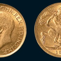 1915年英国1/2SOVEREIGN金币
