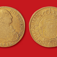 1812年西班牙8Escudos金币