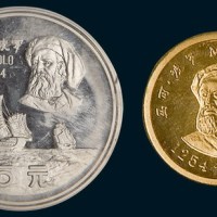 1983年马可波罗纪念金币、银币各一枚