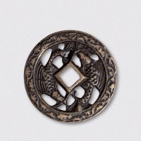 金代双飞鱼镂空花钱（直径42.5mm）