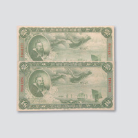 民国二十七年（1938年）中国联合准备银行壹圆二枚连号