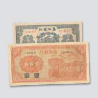 鲁西银行纸币二枚