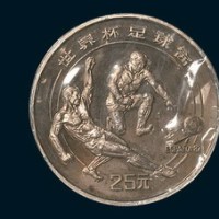 1982年第十二届世界杯足球赛纪念币一组三枚
