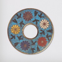 清代大型珐琅花钱（直径93.5mm）