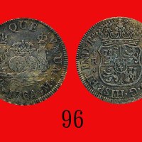 1764年(Mo M)墨西哥银币 2R。近未使用Mexico: Silver 2 R, 17642 Mo M. AU
