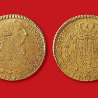 1793年西班牙卡洛斯三世8Escudos金币