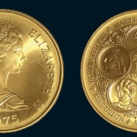 1975年开曼群岛100元金币