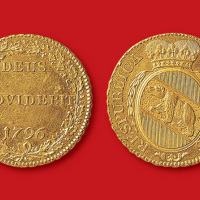 1796年瑞士伯尔尼熊徽金币