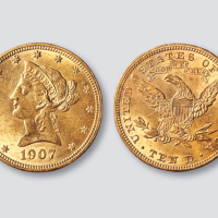 1907年美国10美元金币