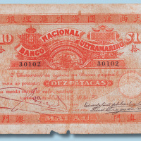 1922年大西洋国海外汇理银行澳门拾圆