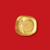 清末民初佛山天福足金加炼足金一两金饼