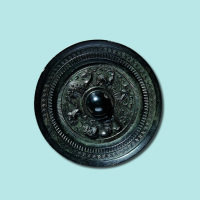 黄羊作龙虎镜