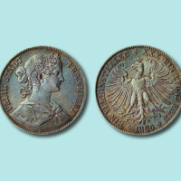 1860年德国法兰克福银币