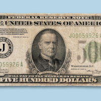 1934年500美元一枚