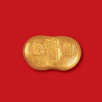 清末民初天津天宝加炼金料一两金锭